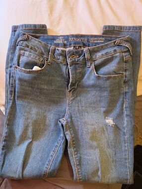 Sound+Style Women's Light Blue Skinny Stretch Jeans